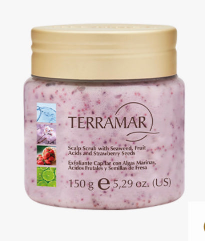 Hair Care Terramar capillary scalp scrub with seaweed and strawberry 140g